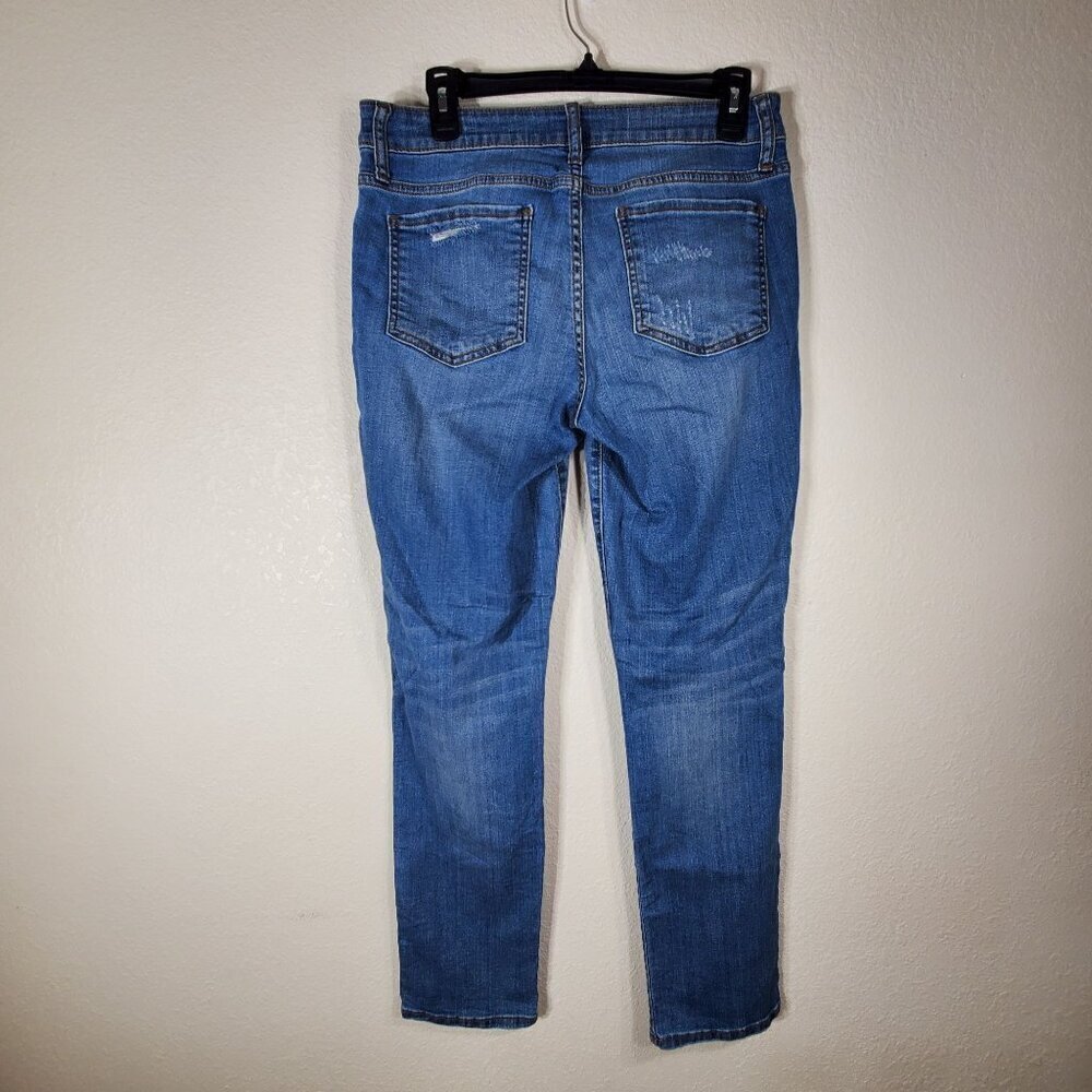 Kut From The Kloth Womans Size 6 Jeans Distressed Skinny Fit Blue Womens Jeans - Picture 2 of 12